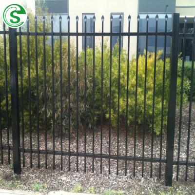 China Easily Assembled High Quality Powder Coated Tubular Wrought Iron Garden Fence for sale