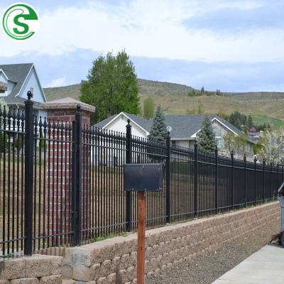 China Easily Assembled Hot Sale Security Garrison Fencing Top Spearhead Fence for sale