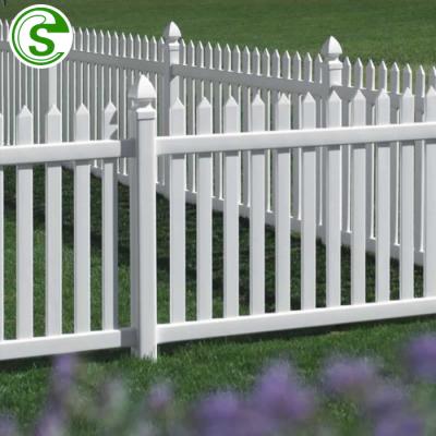 China Easily Assembled White Steel Safety Fencing Galvanized Tubular Steel Pipe Fence Posts for sale