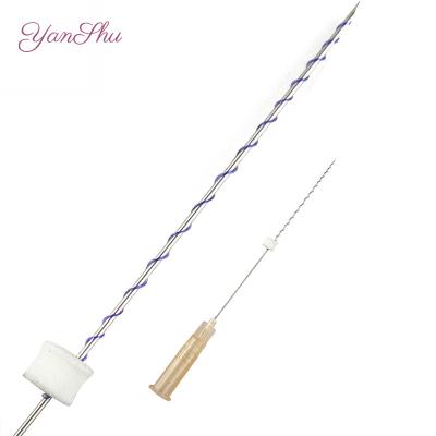 China Premium safety korean minerva pdo wire lifting up for face v-line wire for eyebrow pdo wire screw 29G*25mm for sale