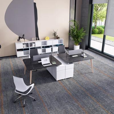 China Modern Manufacturer Office Furniture Workstation Desk Office Desk Workstations For Staff for sale