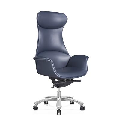 China Adjustable (Height) Customized Luxury Modern Executive Ergonomic Office Chairs CEO Boss Director Genuine Leather Office Chair for sale