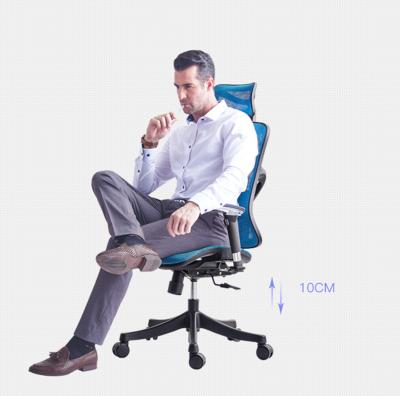 China Factory High Sales Luxury Adjustable Full Back White Swivel Mesh Office Chairs Rolling Gaming Ergonomic Executive Chair For Staff for sale