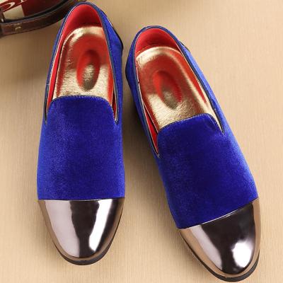 China Classic Blue Color Suede Leather Classic Blue Color Anti-odor Design Moccasins Loafers Comfortable Driving Shoes For Men for sale