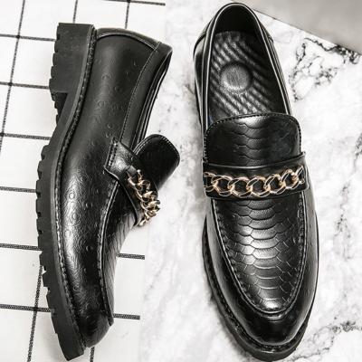 China Latest Design Fashion Loafers Anti-slippery Durable Groom Wedding Shoes Comfortable Casual Dress Shoes For Men for sale