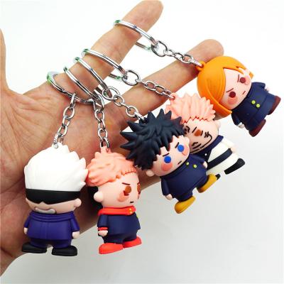 China Key Chain Toy Anime Jujutsu Kaisen Cosplay Gojo Itadori Fushiguro Kugisaki Sukuna Kawaii Doll Bag Pendant Decoration Gift Fans Gift Collection Props for sale