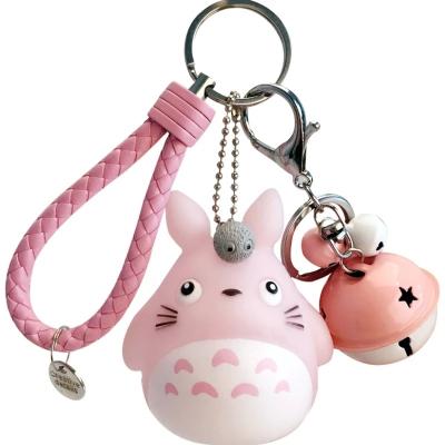 China Decoration Gift Toy 28 Styles Anime My Neighbor Totoro Cartoon Key Chain Women Cat Ball Pendant Key Rings Bag Keyholder Mini Doll Friend Fans Gift for sale