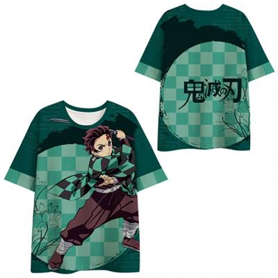 China 7 Styles Breathable Demon Slayer: Kimetsu No Yaiba Cosplay 3D Digital Printing Milk Fiber Materials Anime T-shirt for sale