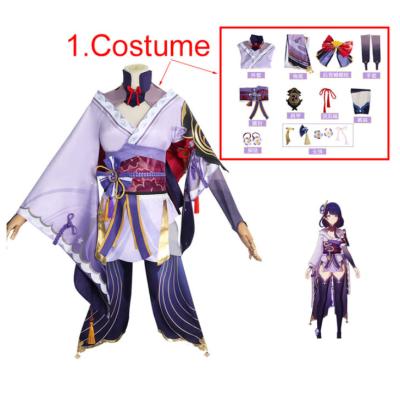 China Toy Genshin Impact Game Raiden Shogun Cosplay Costume Baal Raiden Shogun Cosplay Decoration Gift Costume Women Sexy Uniform Dress Full Set for sale