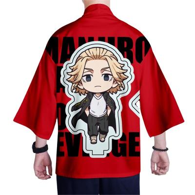 China Decoration Gift Toy 17 Styles Tokyo Avengers Cosplay Cartoon Character Clothes Casual Kimono Coat T-shirt For Adult Children for sale