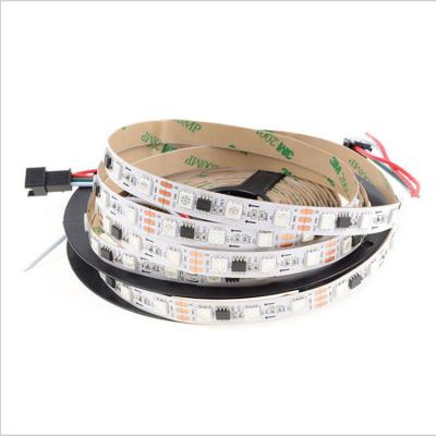 China Manufacturer Addressable 60LED/M 12V 24V 5050 SMD IC WS2811 RGB Dream Color Changed Led Strip With Connector for sale