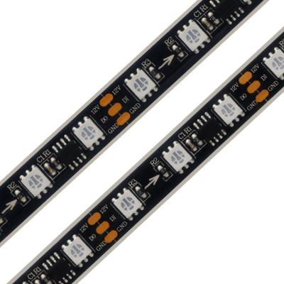 China Digital Strip 5050 RGB Strip 60LED/M 10MM Smart PCB Changed DC12 24V WS2811 Led Strip for sale