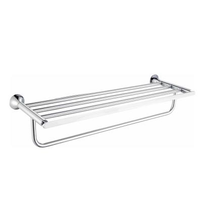 China Fashion New Arrival Multilayer Stainless Steel Rustproof Three-Layer Towel Shelf Bathroom Wall Mounted Rack for sale