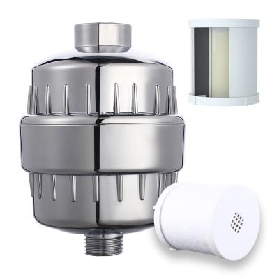 China Hotel Best Seller 4/8/12/15 Stage Remove Chlorine Chrome ABS Deposit Aroma Shower Water Shower Filter for sale