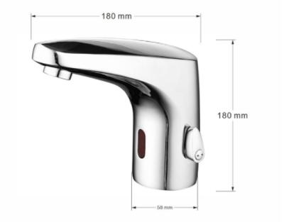 China Electric Auto Battery Power Basin Kitchen Touchless Mixer Sense Taps Hot And Cold Water Taps Bathroom Faucet for sale