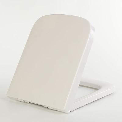 China Wholesale Non-Electric Soft Narrow Duroplast Custom Rectangle Shape Children's Toilet Seats White Toilet Seat Cover/Urea/UF for sale