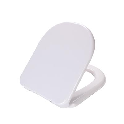 China Slow-end Toilet Seats Aobo Factory WC Toilet Seat Cover Plastic Soft Narrow Toilet Lid With Quick Release Hinge for sale