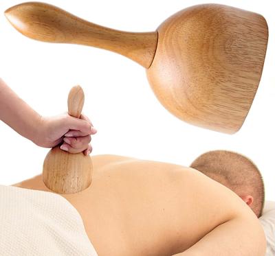 China Comfortable High Quality Natural Wooden Handheld Massage Cup For Release Muscle Pain for sale