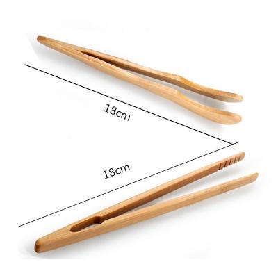 China Sustainable Bamboo Tweezers Wooden Tea Clip Teaware Accessories for sale