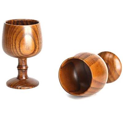 China High Quality Customized 150ml High Quality Solid Wood Wine Goblet Mug Made in China for sale