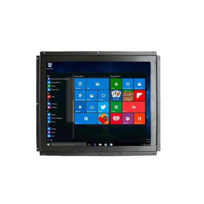 China Embedded Industrial Touch Screen Panel PC 17 Inch Recessed LCD Display Open Frame Industrial Touch Screen Monitor for sale