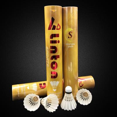 China 3 Layers Wholesale Quality China Goose Cork Shuttlecock For Large Scale Matches for sale