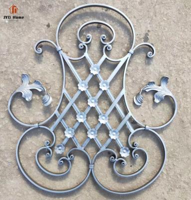 China Easily Assembled Decorative JYD Wrought Iron Roller Panels For Gate Fence Railing for sale