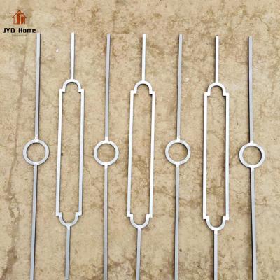 China Indoor Outdoor Wrought Iron Ring Balusters Indoor Metal Stair Stairs JYD 12*12mm Axle On Sale for sale