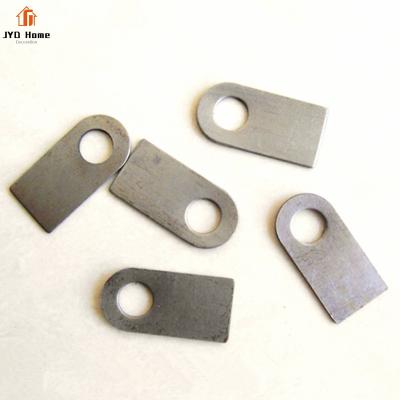 China JYD Customized Size Easily Assembled Stamped Flat Steel Tags Weld-on Tags For Door Gate for sale