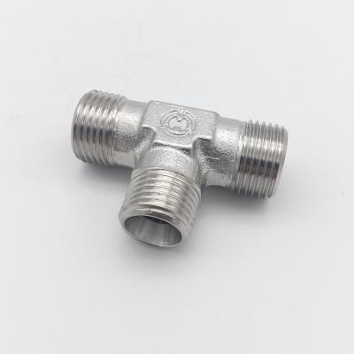 China Railway Locomotives And Engineering Vehicle Most Popular Carbon Steel Hydraulic Fit Tee Connector Tee for sale