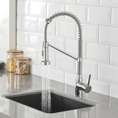 China Kitchen Faucet Faucet Mixers Pull Down Sprayer Kitchen Faucets Stainless Steel Chrome Faucet, Free Spare Parts Chrome Kitchen Faucet Spray for sale