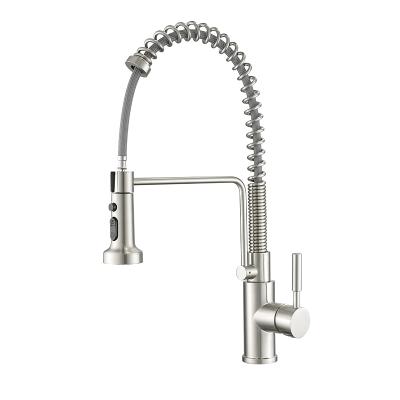 China Kitchen Sink Mixer Tap FLG Griferia Spring Loaded Sanitary Ware Pull Down Spring Pull Down Kitchen Sink Mixer Tap Faucets for sale