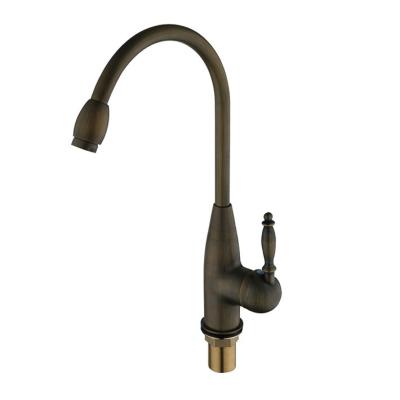 China High Quality Cheapest Price Antique Thermostatic Sink Faucet Antique Brass Finish For Kitchen for sale