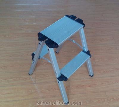 China Movable Aluminum Folding Ladders Work Platform, Step For Van, Folding Step Ladder for sale