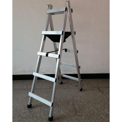 China Aluminum Folding Ladders 5 Step A-Frame Ladder for sale