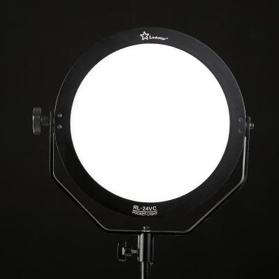 China High Brightness Ultra Thin Small Soft Led Panel Light Round Cool White Flat Panel 24w 5600k RL-24VC for sale