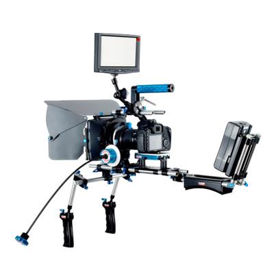 China Professional alloy +plastic camera support system dslr camera shoulder aluminum installation for video shooting for sale