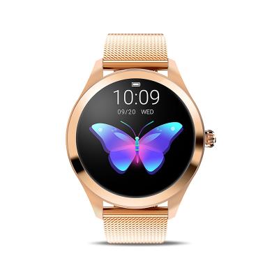 China 2021 Touch Screen Women Heart Rate Monitoring IP68 Waterproof For Android For IOS KW10 Smartwatch for sale