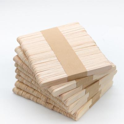 China Sustainable 150mm Wooden Natural Color Popsicle Sticks Ice Cream Sticks for sale