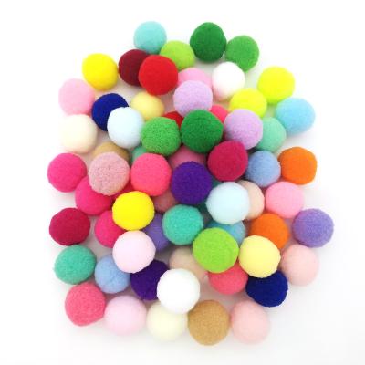 China 500pcs 25mm Round Sofoos Pompoms 1inch Balls Multi Colored For Creative Hobby DIY Suppliers Crafts Decorations for sale