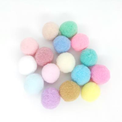 China 2000pcs 10mm round sofoos pom poms balls assorted colors ball polyester for DIY arts and craft making decorations for sale