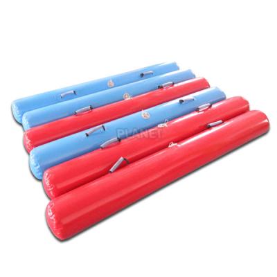 China Custom PVC Water Cylinder Racing Marker Beacon Tetrahedron Tube Floating Inflatable Buoy For Sale for sale