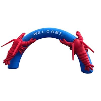 China Outdoor Decoration Inflatable Race Gate Finish Line Inflatable Entrance Arch Reception Gate With Blower for sale