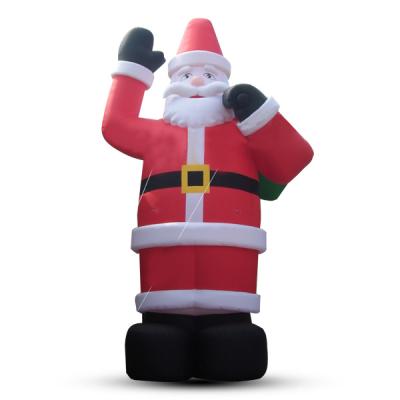 China Eco-friendly Outdoor Giant Christmas Santa Clause Decoration Inflatable Christmas Inflatable Santa for sale