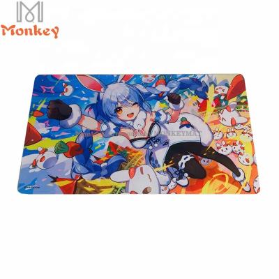 China Custom HEATED MONKEY playmat cartoon anime extended mouse pad for game for sale