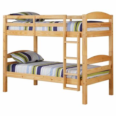 China Easy Assemble Guaranteed Quality Brown Pine Wood Bunk Bed Eco - Friendly Modern Kids for sale