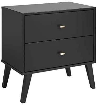 China Modern Bedside Table Nightstand Unit Cabinet Convertible Night Stand with 2 Drawers for sale