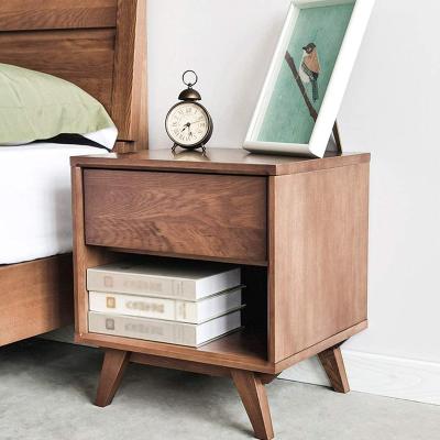 China Convertible bedroom small modern wood bedside table nightstand night stand for bedroom for sale