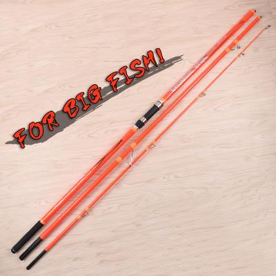 China High Carbon Fiber 4.2m 3 Section Surf Fishing Rod Surf Rod PESCA Casting Long Fishing Tackle for sale