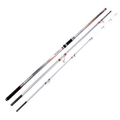 China Carbon 4.2m Wholesale 3 Section Carbon Fishing Rod Surf Rod Sea Rod for sale